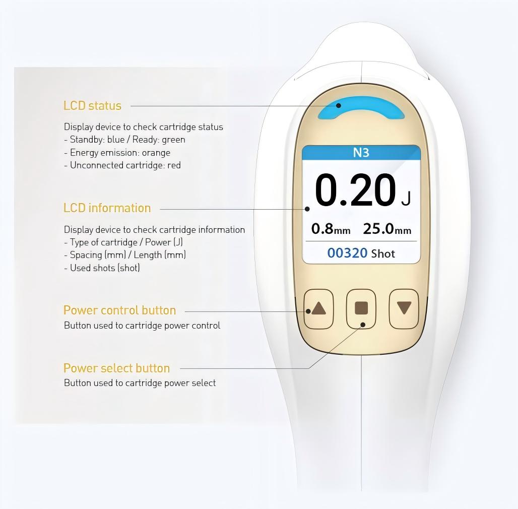 DermaLift SD HIFU touch screen button