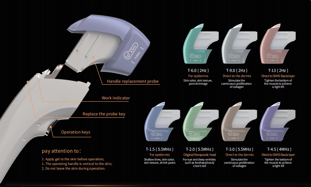 MPT HIFU handpiece displace Krysmed