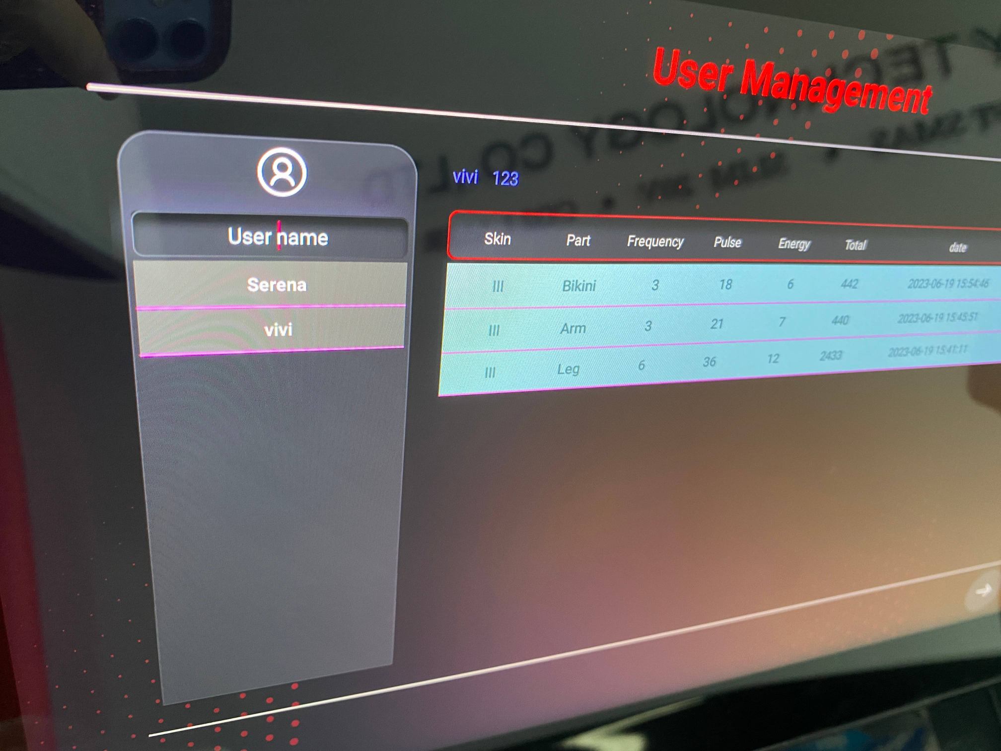 KrySmooth AI diode laser, smart operating interface 