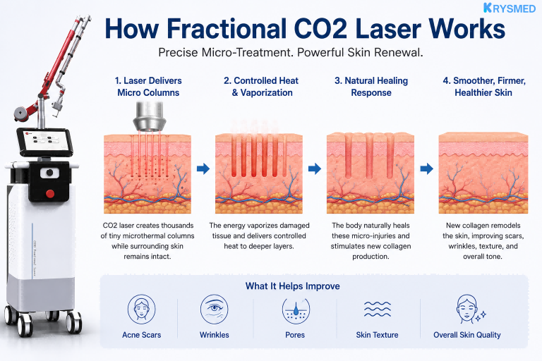 how fractional co2 laser works